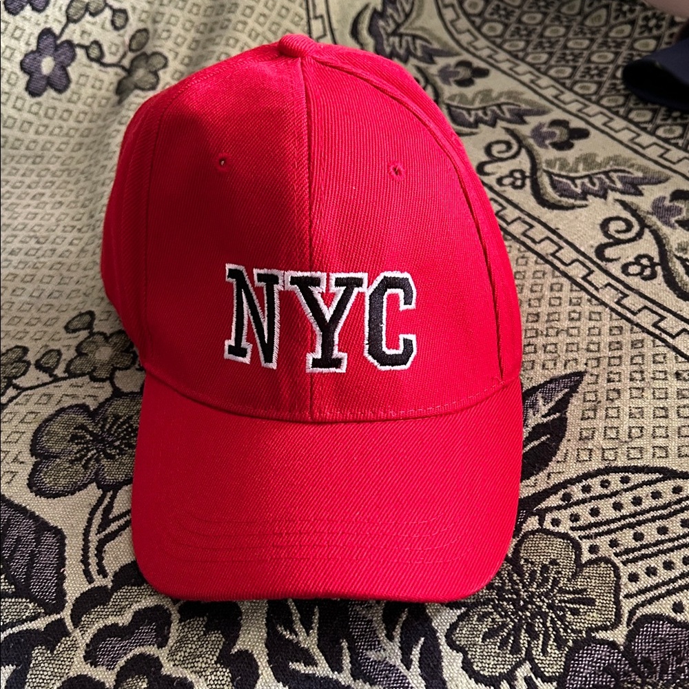 Red NYC Baseball Cap